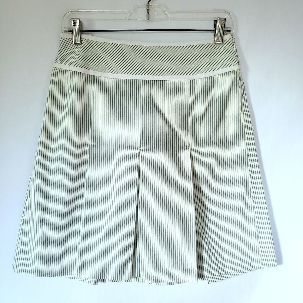 Loft Striped A-Line Skirt Size 2